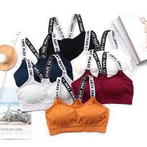 Beautiful Back Sports <strong>Bra</strong> <strong>Seamless</strong> Small Chest Gathering, Student <strong>Camisole</strong>, Strapless Yoga <strong>Top</strong> <strong>Bra</strong> Women's Outdoor Wear - Product Image 1