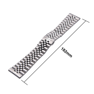 JAETIUM Correa de Reloj de Acero Inoxidable Personalizada OEM a Precio de Fábrica, Hebilla de Mariposa de Lujo, Brazalete de Repuesto de Metal para Reloj de 24 mm - Product Image 2