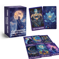 Cartes de tarot personnalisées OEM avec guide, jeu de cartes en papier personnalisé pour adultes, familles et enfants, fournisseur d'usine, cartes de jeu classiques