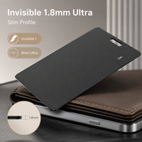 Carte de suivi intelligente ultra-mince de 1,8 mm, certifiée Google Find My Device, étanche IP68, localisateur GPS anti-perte pour portefeuille et passeport