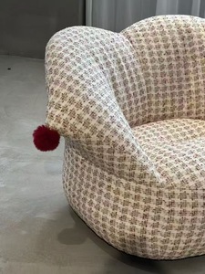 Fauteuil de détente moderne de la marque Oki pour hôtel, salon, utilisation en tissu, fauteuil simple, design de détente, bois massif doux - Product Image 5