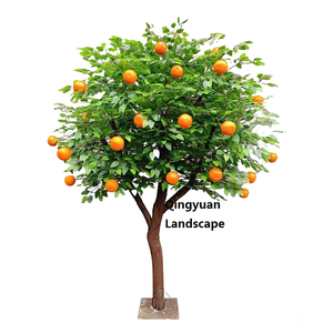 Venta caliente Artificial Orange Tree Fruit Tree Tomate Arbutus Pomelo Fruit Decoración interior Centro comercial Supermercado Paisaje Árbol - Product Image 6