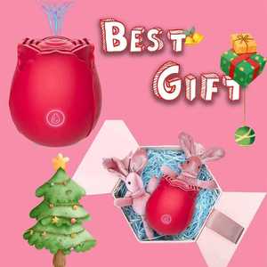 Juguetes Sexuales al Por Mayor a Precio Económico - Vibrador de Rosa Mejorado con Estimulador de Clítoris, Vibrador de Succión, Martillo de Masaje Corporal - Product Image 3