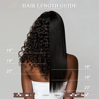 Extensions de cheveux au crochet Water Wave 1B 50g Troisième Génération Sans Couture Effet Plume Permables Directement du Fabricant Henan