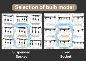 E27 Ip65 Waterdicht Solar Patio Vakantie Tuin Bruiloft Camping Decor Buiten <span class=keywords><strong>S14</strong></span> Bol 10M 48ft <span class=keywords><strong>Led</strong></span> Slinger Slinger Slinger - Product Image 6