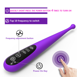 Caja personalizada gratuita-Potente vibrador del clítoris 10 modos Precise Pinpoint Vibraciones Impermeable Punto G Orgasmo rápido Sexo - Product Image 6