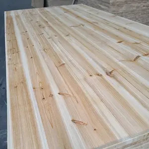 2023 Venda Quente China Atacado Anti-Bent Uso Estrutural Natural Madeira Cor Madeira Sólida Dedo Joint Laminated Board