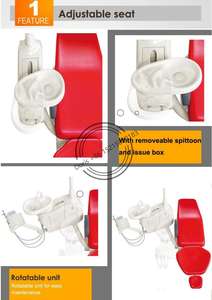 Équipements dentaires approuvés CE et ISO, prix du fauteuil dentaire/fauteuil de <span class=keywords><strong>dentiste</strong></span> - Product Image 3