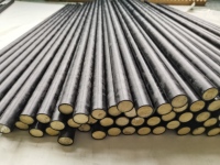 Tubes de fers de billard en fibre de carbone de 12,9 mm, préformés avec remplissage en mousse