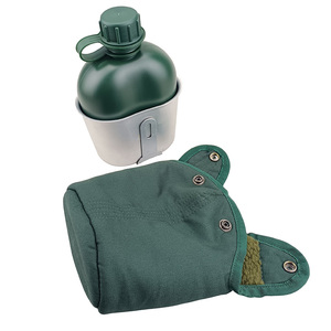 Free sample manufacturer with a high sales volume Three-piece set of outdoor camping water bottles with a <b>cover</b> and <b>cup</b> - Product Image 6