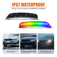 Vente en gros de 2 pièces de feux latéraux LED automatiques Plug & Play RGB pour Dodge Durango 2021-2025, feux de coin de pare-chocs avant