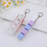 Clavier Fidget Portable avec Porte-clés, Jouet Anti-stress Silencieux pour l'Anxiété