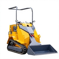 Minicargadora Eléctrica de Orugas con Dirección Deslizante, 700 kg, 800 kg, Minicargadora de Ruedas