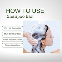 Barre de shampooing solide à la noix de coco naturelle de marque privée soin des cheveux végétalien biologique fait à la main shampooing savon savon après-shampooing