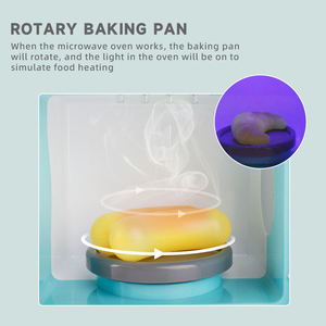 Ensemble de cuisine électrique pour enfants avec micro-ondes, lumières et sons, jeu de simulation réaliste, cadeau éducatif STEM pour enfants - Product Image 6