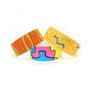 Pulseras Tyvek imprimibles, suministros de <span class=keywords><strong>fiesta</strong></span> desechables a prueba de agua, muñequera, entradas, pulseras de identificación para eventos y fiestas - Product Image 3