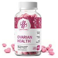 Huile de lin végétalienne en vrac riche en oméga-3 640 mg ALA avec inositol, gélules molles, supplément végétal pour la santé des femmes et le syndrome des ovaires polykystiques (SOPK), marque privée OEM