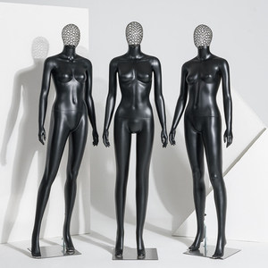 Maniquí Femenino <span class=keywords><strong>de</strong></span> Cuerpo Completo <span class=keywords><strong>de</strong></span> Plástico Irrompible <span class=keywords><strong>de</strong></span> Color Negro con Cabeza <span class=keywords><strong>de</strong></span> <span class=keywords><strong>Alambre</strong></span> Metálico Atractiva <span class=keywords><strong>para</strong></span> Exhibición <span class=keywords><strong>de</strong></span> Abrigos, Trajes y Camisas - Product Image 2