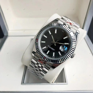 2836 다이아몬드 세팅 야광 스테인리스 스틸 남성용 기계식 시계 - Product Image 4