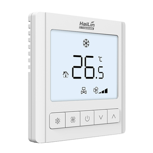 Thermostat intelligent HL109FCV2-L pour climatiseur 4 tuyaux FCU avec ventilateur 3 vitesses marche/arrêt, rétroéclairage, 220V AC, montage encastré - Product Image 4