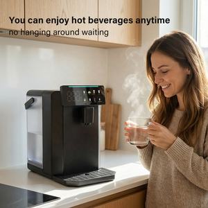Nouveau Distributeur d'<span class=keywords><strong>Eau</strong></span> Chaude Électrique Instantané Portable de Comptoir, Design Innovant, Réservoir en Plastique 5 <span class=keywords><strong>Litres</strong></span>, Chauffage Direct de l'<span class=keywords><strong>Eau</strong></span> Bouillante, Blanc et Noir - Product Image 3