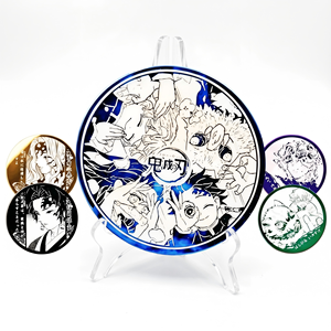Badge personnalisé <span class=keywords><strong>en</strong></span> acrylique et fer blanc, motif anime miroir, style manga japonais Kawaii, avec attache épingle, pour cadeaux de cosplay, souvenirs, tendance USA - Product Image 1