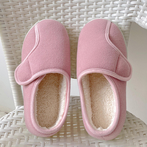 <span class=keywords><strong>Chaussures</strong></span> de maison à enfiler en fourrure d'hiver <span class=keywords><strong>pour</strong></span> femmes réglable en mousse à mémoire de forme diabétique Extra large polaire respirant semelle intérieure souple arthrite œdème - Product Image 2