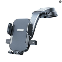 Support de téléphone portable pour voiture compatible avec le bureau de haute qualité Clip manuel Verrouillage automatique Support de rotation à 360 degrés Flexible pour téléphone