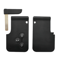 Coque de voiture télécommandée à bouton blanc de haute qualité pour Renault Megane remplacement de boîtier d'entrée sans clé à 3 boutons