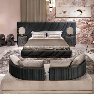 Italiano ultima camera da <span class=keywords><strong>letto</strong></span> di lusso mobili grande <span class=keywords><strong>testata</strong></span> king Size <span class=keywords><strong>tessuto</strong></span> moderno imbottito <span class=keywords><strong>letto</strong></span> <span class=keywords><strong>matrimoniale</strong></span> - Product Image 1