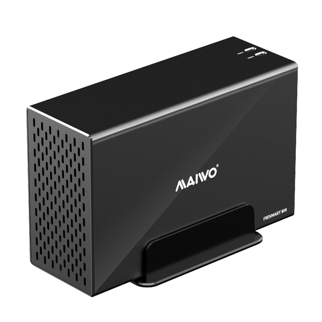 KINTEC K35272C Dual Bay RAID 3.5" SATA HDD Aluminum Enclosure USB3.2 Gen2 SATA 10Gbps Transfer Rate RAID 0/1/JBOD/LARGE U.A.S.P