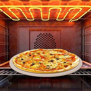 <span class=keywords><strong>Accessori</strong></span> per <span class=keywords><strong>Forno</strong></span> per <span class=keywords><strong>Pizza</strong></span> in Mattoni: Grande Raschietto, Spazzola in Pietra, Pietre Superiori Commerciali con Manico, Beige, Set da 2 Pezzi per Cottura - Product Image 3