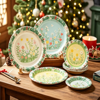 Assiettes en carton jetables For Basics Everyday, 8,62 pouces, 300 unités, sans logo, motif uni, emballage variable