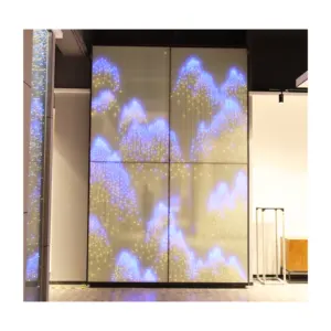 New Arrival Customization Provided Glass LED Display Laminated Glass Cheap Price LED Film Laminated Glass For Curtain Walls