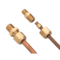 Semua tembaga tebal kawat luar tembaga tabung kompresi fitting dipoles tekanan tinggi tersedia dalam beberapa ukuran 6mm ~ 20mm