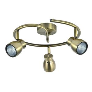 Plafonnier 3xgu10 en cuir, dimensions 14x30x30 cm, idéal pour l'éclairage d'ambiance et décoratif. - Product Image 1