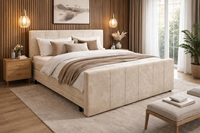 Luxuriöses Hotel-Boxspringbett mit Doppel-Taschenfederkernsystem, King-Queen-Size Gepolstertes Plattformbettgestell mit Topper