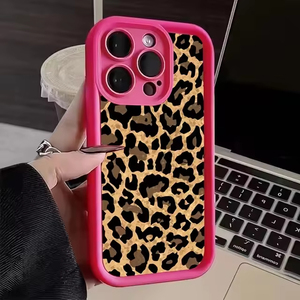 Étui de téléphone en TPU léopard marron rétro de luxe pour femmes housse de protection mobile pour <span class=keywords><strong>iPhone</strong></span> 16 Pro Max 15 14 13 - Product Image 3