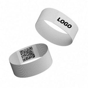 Bracelet NFC en tissu élastique personnalisé en polyester tissé avec étiquette RFID, article promotionnel 2024, idéal pour les événements - Product Image 6