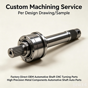 Pièces de tournage CNC pour arbres de transmission automobiles, composants métalliques de haute précision, pièces automobiles, directement de l'usine OEM - Product Image 1