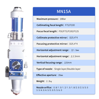 Tête de découpe laser à fibre à mise au point manuelle HXLASER Original KC15A MN15A SW20 pour tête de découpe laser Wsx 1,5KW 2KW, découpeuse laser 2D et 3D