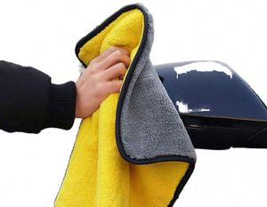 High Quality 400gsm Knitted <b>Microfiber</b> Solid Color Square/Rectangle Car Drying <b>Towel</b> Quick-Dry Home Use - Product Image 1
