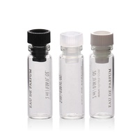 Flacon de parfum miniature en verre TP-3-41 de 2 ml avec bouchon en plastique, flacons en verre transparent