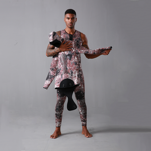 Combinaison deux pièces camouflage personnalisée 5mm en néoprène OEM ODM combinaison de plongée thermique pour hommes femmes surf chasse sous-marine sports - Product Image 3