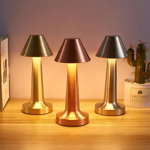 Светодиодная ретро-лампа для стола, декоративная настольная лампа с сенсорной зарядкой для ресторана, отеля, кафе, спальни