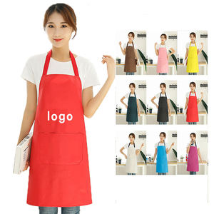 Biểu Tượng Tùy Chỉnh Màu Rắn Trống Nấu Ăn Tạp Dề Bồi Bàn Thịt Nướng Thợ Làm Tóc Đầu Bếp Nhà Bếp Tạp Dề Với Túi - Product Image 4