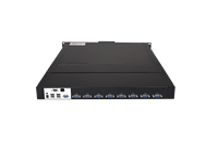 Conmutador KVM LCD Modular de 19 Pulgadas y 8 Puertos, Consola KVM LCD de 19 Pulgadas con 8 Puertos VGA para Montaje en Rack, Conmutador KVM con Control Remoto Automático