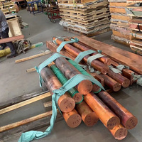 Barra Redonda de Cobre Puro en Stock de Proveedor, Superficie Brillante, Servicios de Soldadura y Doblado, Diámetro Personalizado de 3mm-800mm, Precio por kg