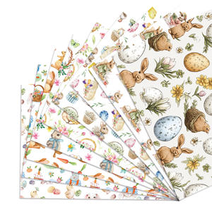 Papier d'emballage pour <span class=keywords><strong>lapin</strong></span> et œufs de pâques, 10 pièces, fournitures de fête pour emballage cadeau, DIY - Product Image 1