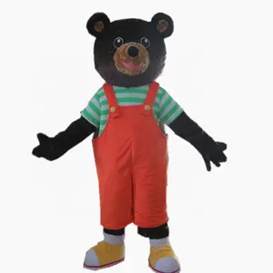 Hola棕熊配裤子/熊吉祥物儿童派对服装